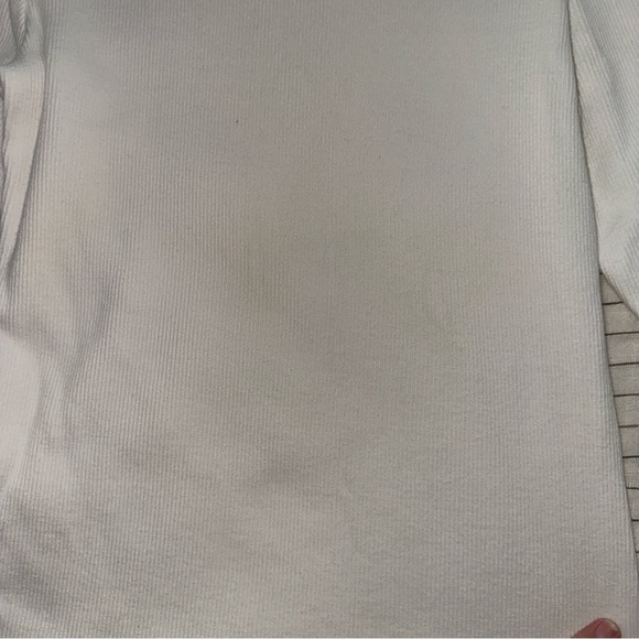 Veronica Beard Lyon Top White Ribbed Puff Long Sleeve Top - Picture 10 of 11